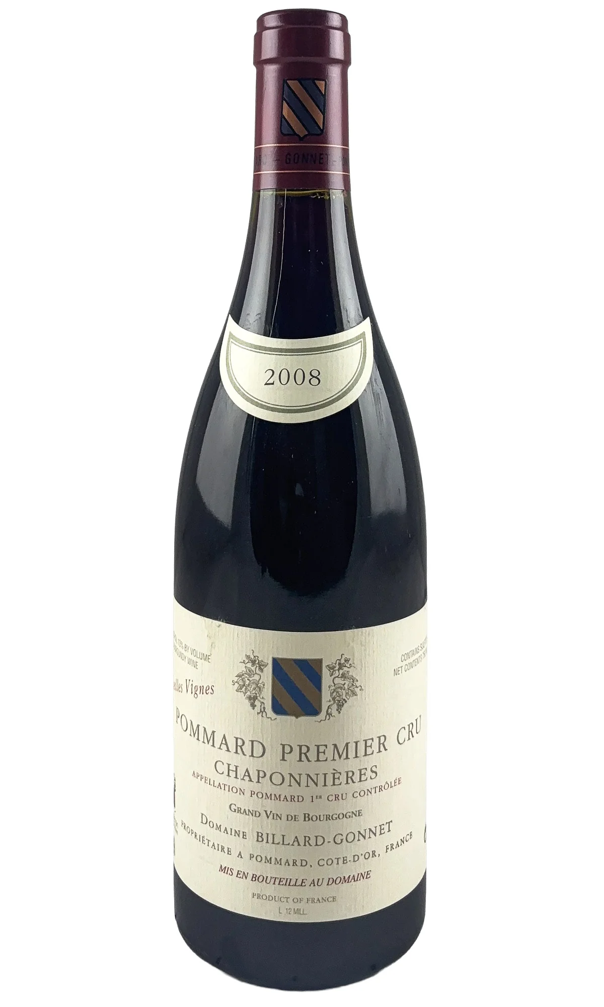 Billard-Gonnet, Pommard 1er Chapponnieres Vieilles Vignes, 2008
