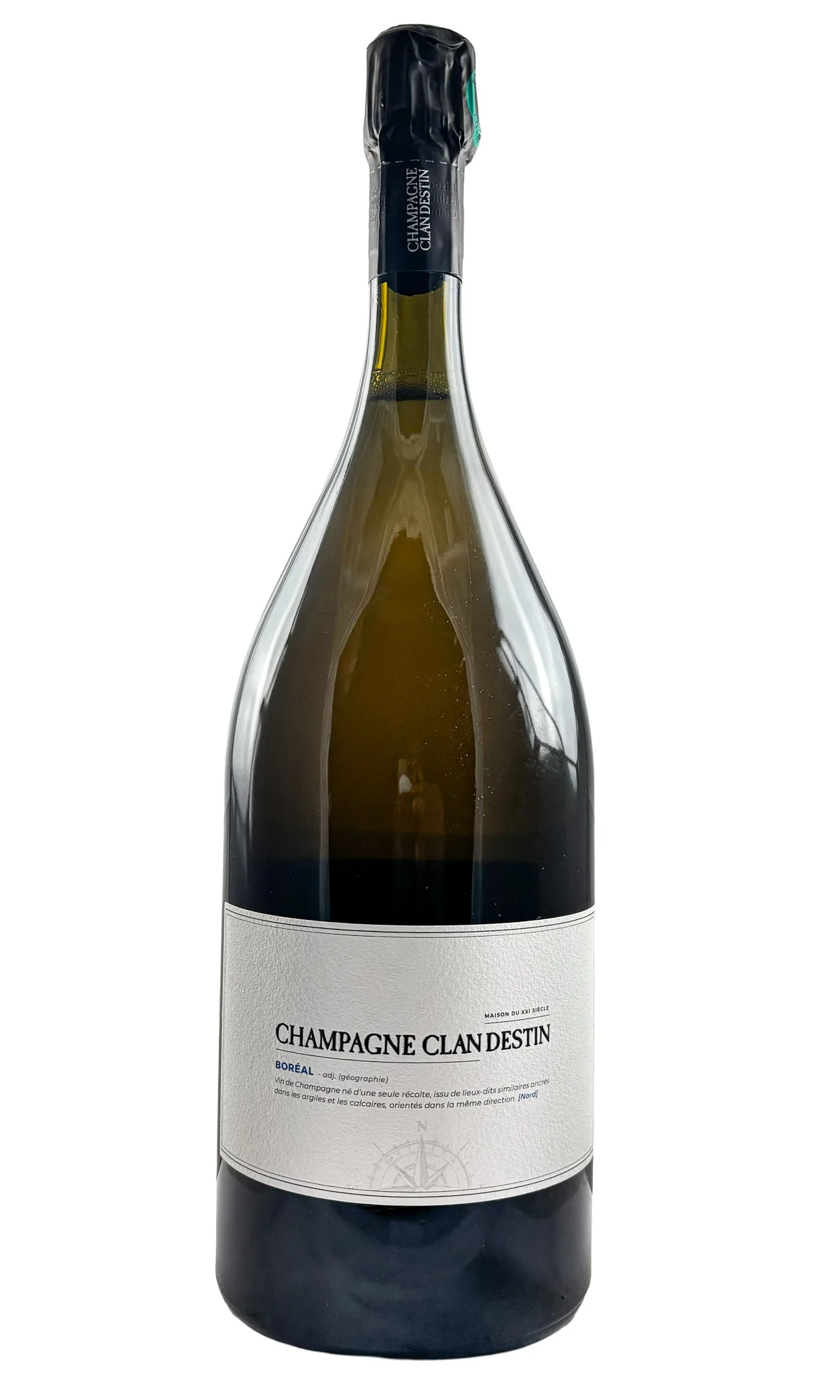 Champagne Clandestin, Champagne Blanc de Noirs Boreal Brut Nature, 2022 (1.5L)