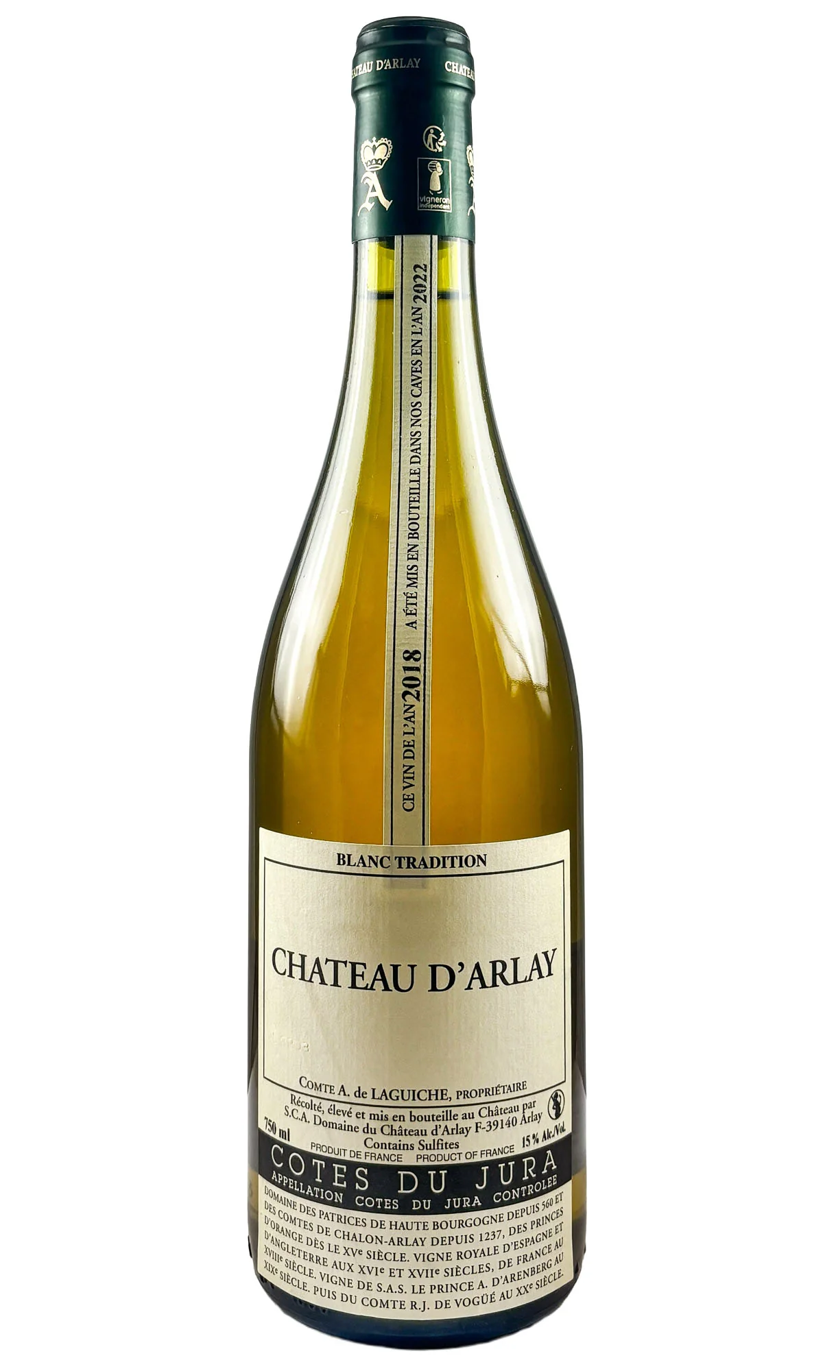 Chateau d'Arlay, Cotes Du Jura Blanc, 2018