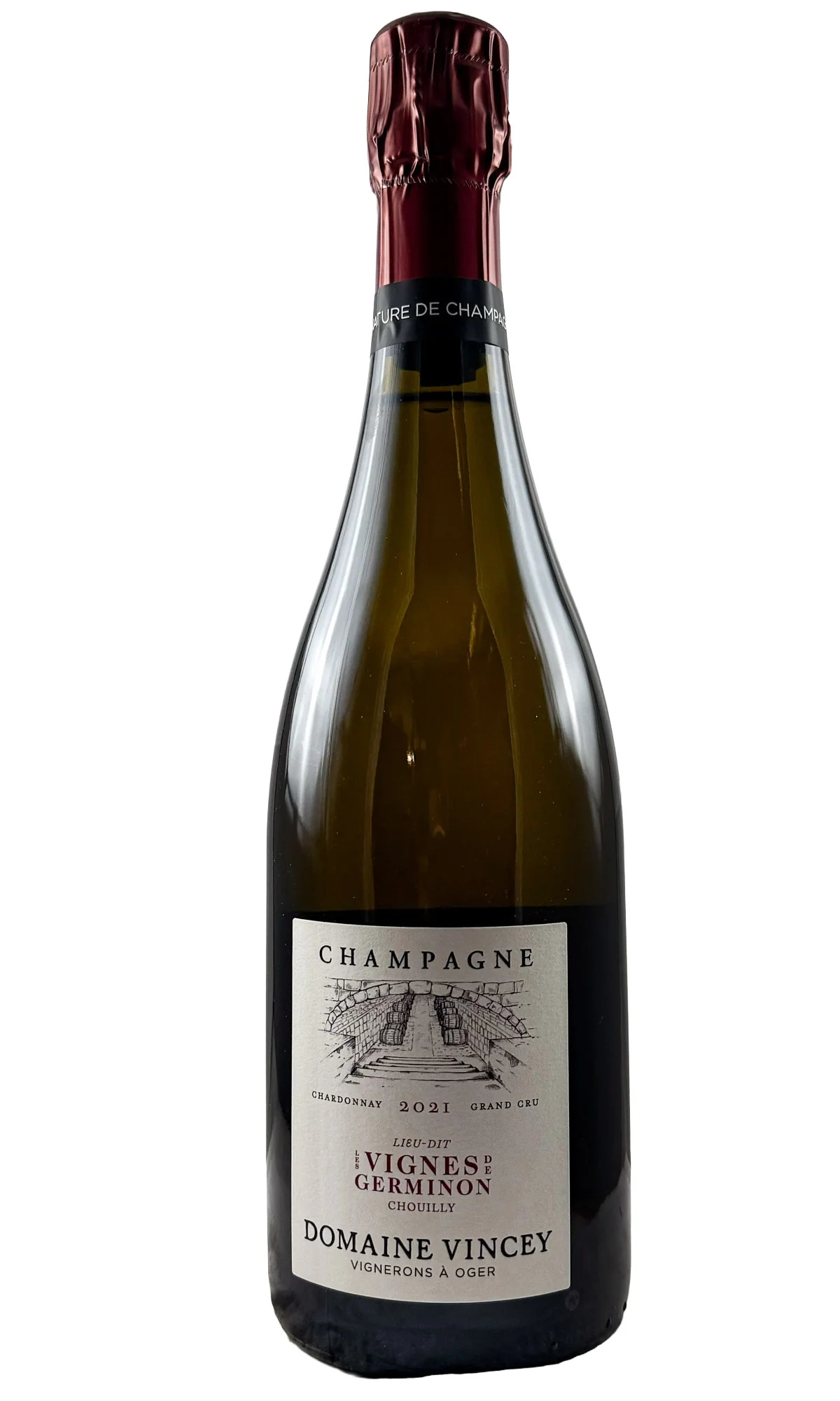 Domaine Vincey, Champagne Blanc de Blancs Grand Cru Brut Nature "Les Vignes de Germinon Chouilly", 2021