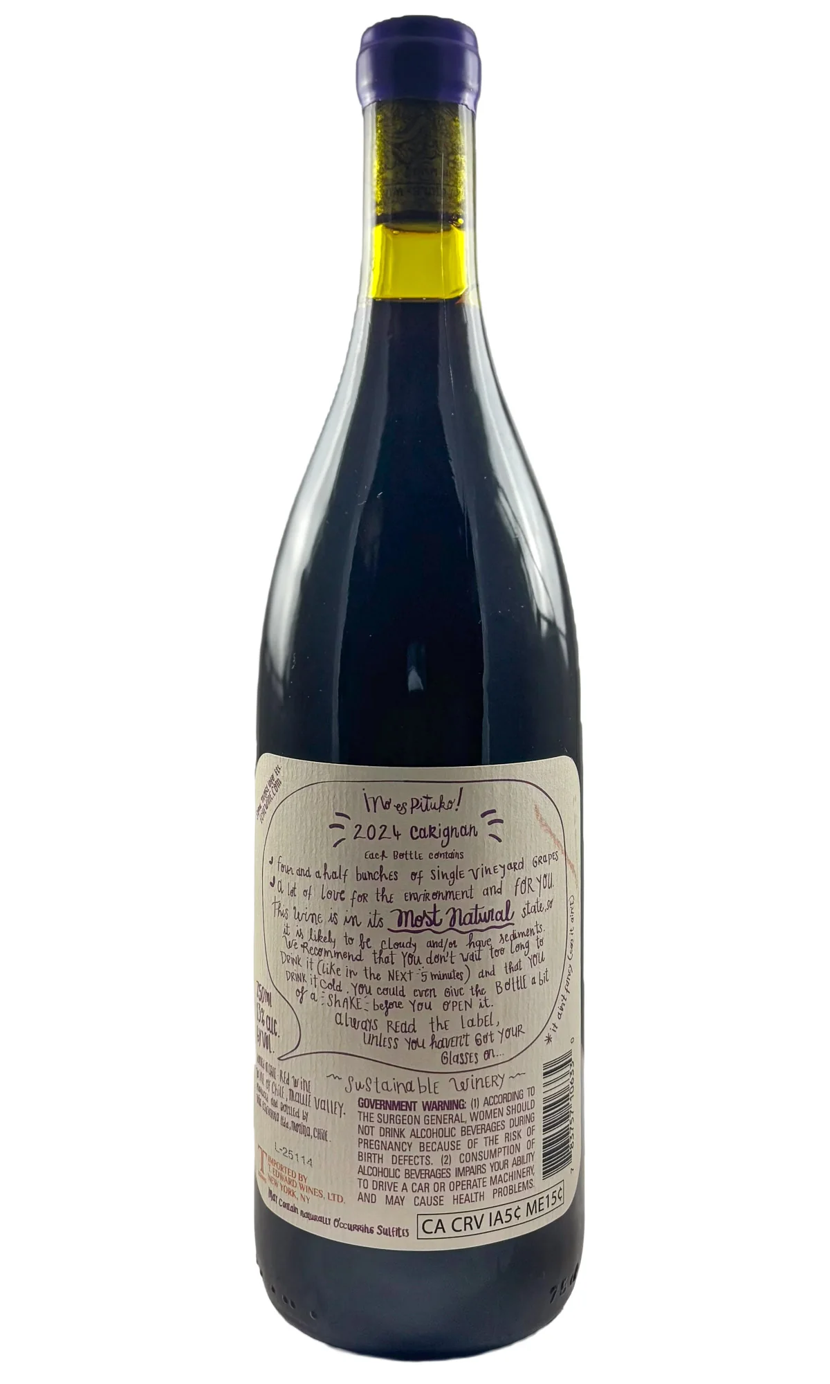 Echeverria, No Es Pituko Carignan Valle Del Curico, 2024 - Image 2