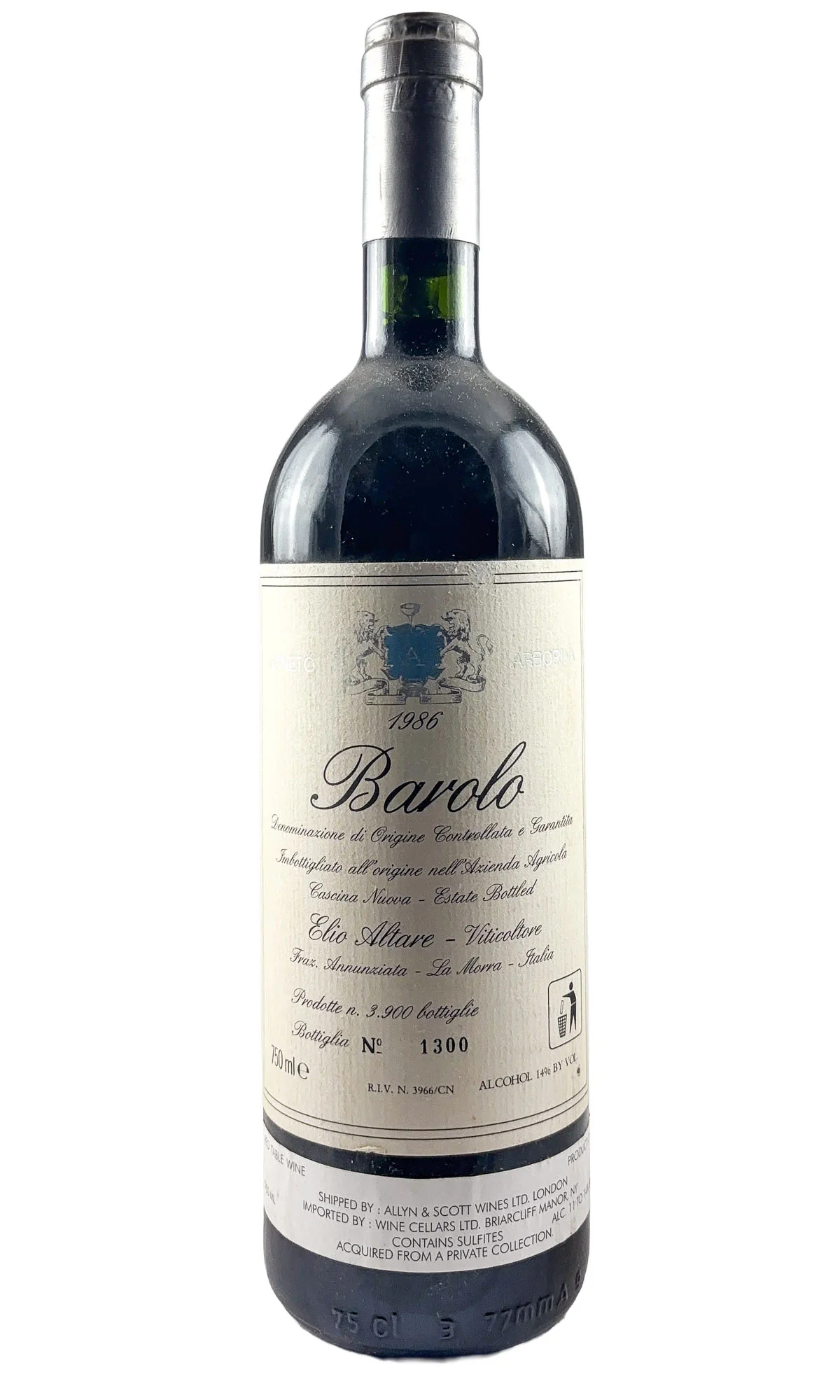 Elio Altare, Barolo Vigneto Arborina, 1986