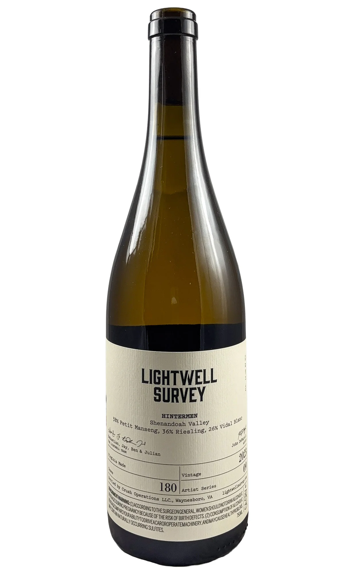 Lightwell Survey, Hintermen Shenandoah Valley White, 2023