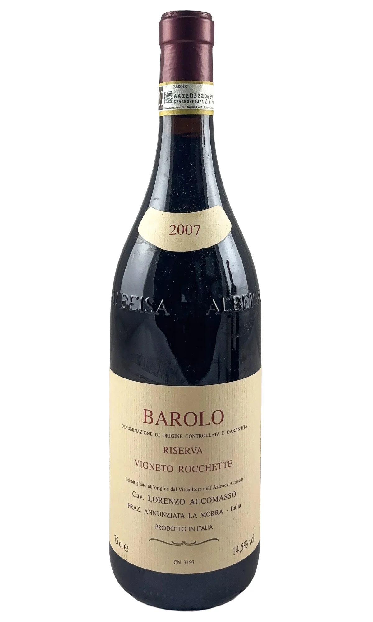 Lorenzo Accomasso, Barolo Riserva Vigneto Rocchette, 2007